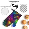 thumbnail image 3 of Cauagu Bright Universe Print Oven Mitts and Pot Holders 4 pcs Set,Extra Thicken Long Kitchen Oven Glove Potholders BBQ Gloves-Oven Mitts and Pot Holders(11 Inch), 3 of 6