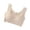 Beige, variant on U Back Longline Sports Bras for Women Scoop Neck Padded Yoga Workout Crop Top with Built in Pads White M