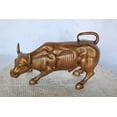 thumbnail image 2 of Nifao Wall Street Bull replica bronze statue – Home Decor Sculpture, 15"L x 7"W x 9"H, 2 of 12