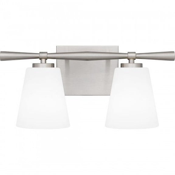 Quoizel Brindley 2-Light Brushed Nickel Vanity Light