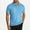 Blue, variant on Bzhegqhd Men's Summer Short Sleeved Solid Color Casual Pullover Knitted Shirt Short Sleeved Lapel Top/shirt