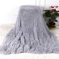 thumbnail image 5 of Fuzzy Fur Winter Warm Blanket Office Fluffy Rest Plaid Sofa Bedding Cover Bedsheet Student Home Bedspread King Size, 5 of 6