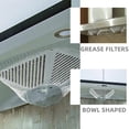 thumbnail image 3 of HONMEET 8Pcs Universal Hood Filter Bowl Shape for Kitchen Cooker Hood Grease Filter Replacement, 3 of 7