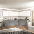 thumbnail image 4 of Kitchen Modern Collection Gray & White Gloss Color Base Size 10x8,5Ft Wide, 4 of 6