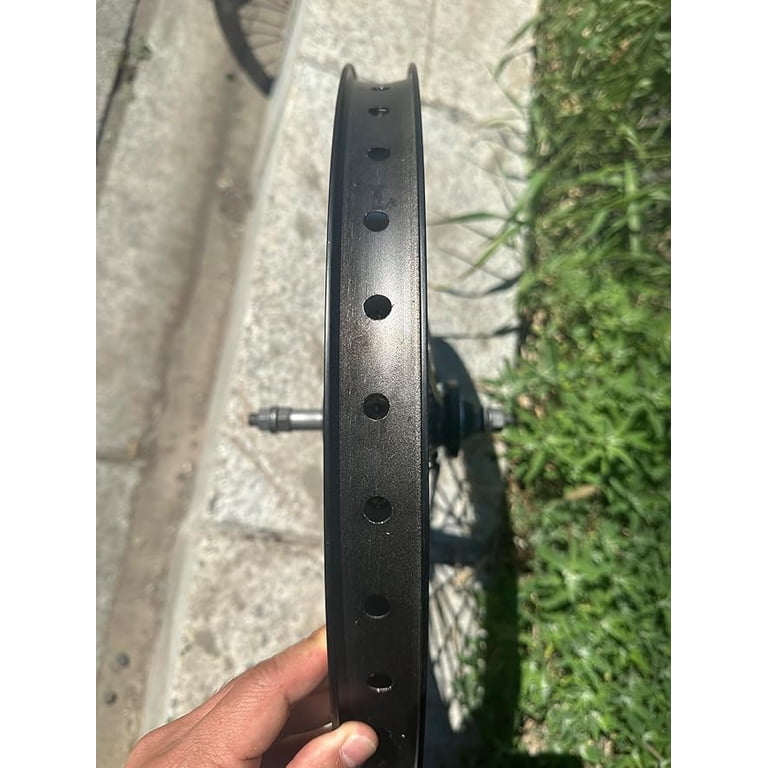 Jeu De Roues CDH 20 Pouces - Double Paroi, 36 Rayons, Frein à Disque, Noir - Pour VTT Et Beach Bike