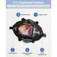 thumbnail image 4 of Weekender Bag Airline Approved Under Seat Carry on Basic Travel Duffel with Multiple Pockets Water-Resistant for Women and Men, 20L, Black, 4 of 8