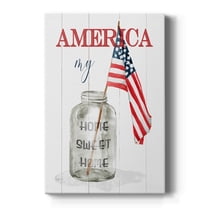 America My Home Sweet Home Premium Gallery Wrapped Canvas - Ready to Hang