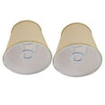 thumbnail image 4 of Pantallas De Lámpara Para Lámparas De Mesa, Pantalla De Bombilla E14, 2 Piezas, Tela Beige Dorado Para Pasillo, 4 of 7