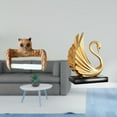 thumbnail image 2 of Porta rollos de papel higiénico y organizador de toallas con diseño de búho y cisne, escultura artística moderna, estatua decorativa para el hogar, la, 2 of 8