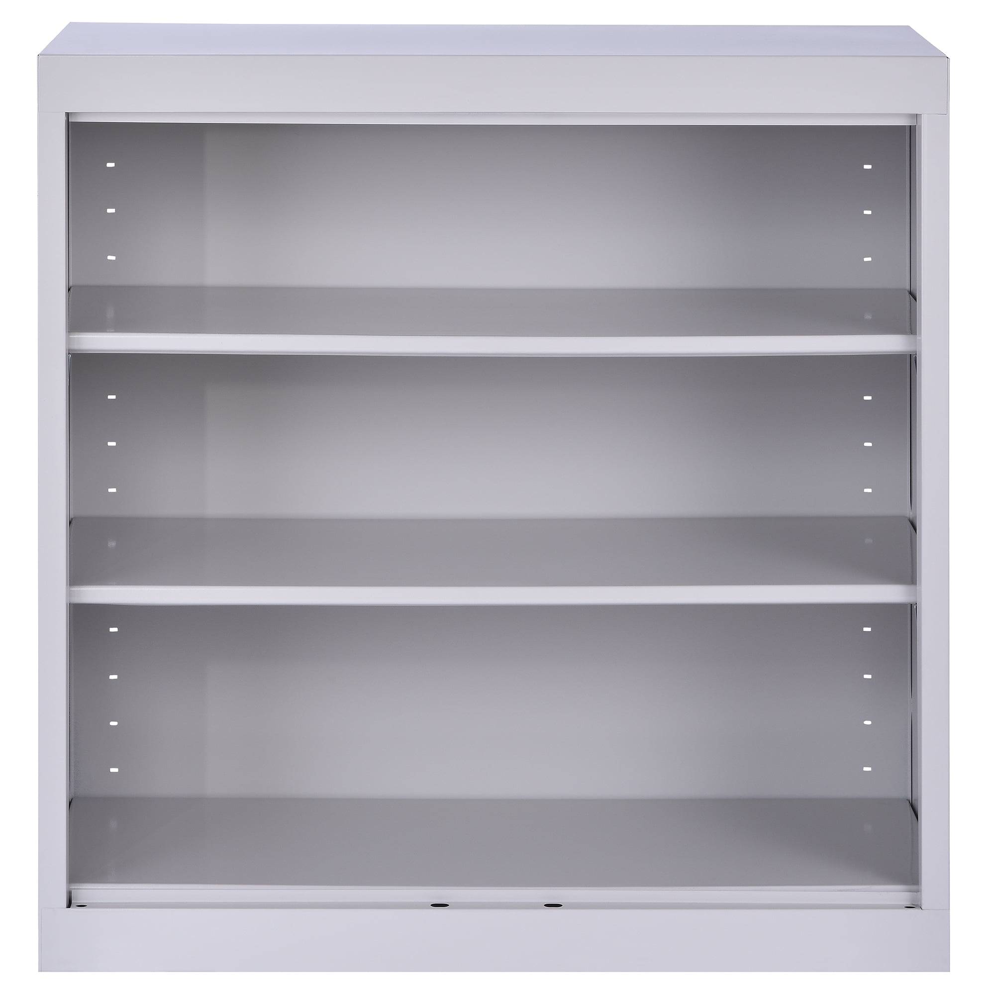 Sandusky Welded Steel Freestanding Bookcase Storage Cabinet, Dove Gray