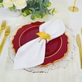 thumbnail image 6 of BalsaCircle 10 Burgundy 10.5" Round Plastic Dinner Plates Gold Scalloped Rim, 6 of 8
