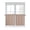 Brown, variant on Brown Tier Curtains 45 Inches Long, Farmhouse Solid Brown Color Modern Art Window Treatment Curtain Drapes, Window Half Privacy Curtains for Bedroom Bathroom, 42"x45", 2 Panels