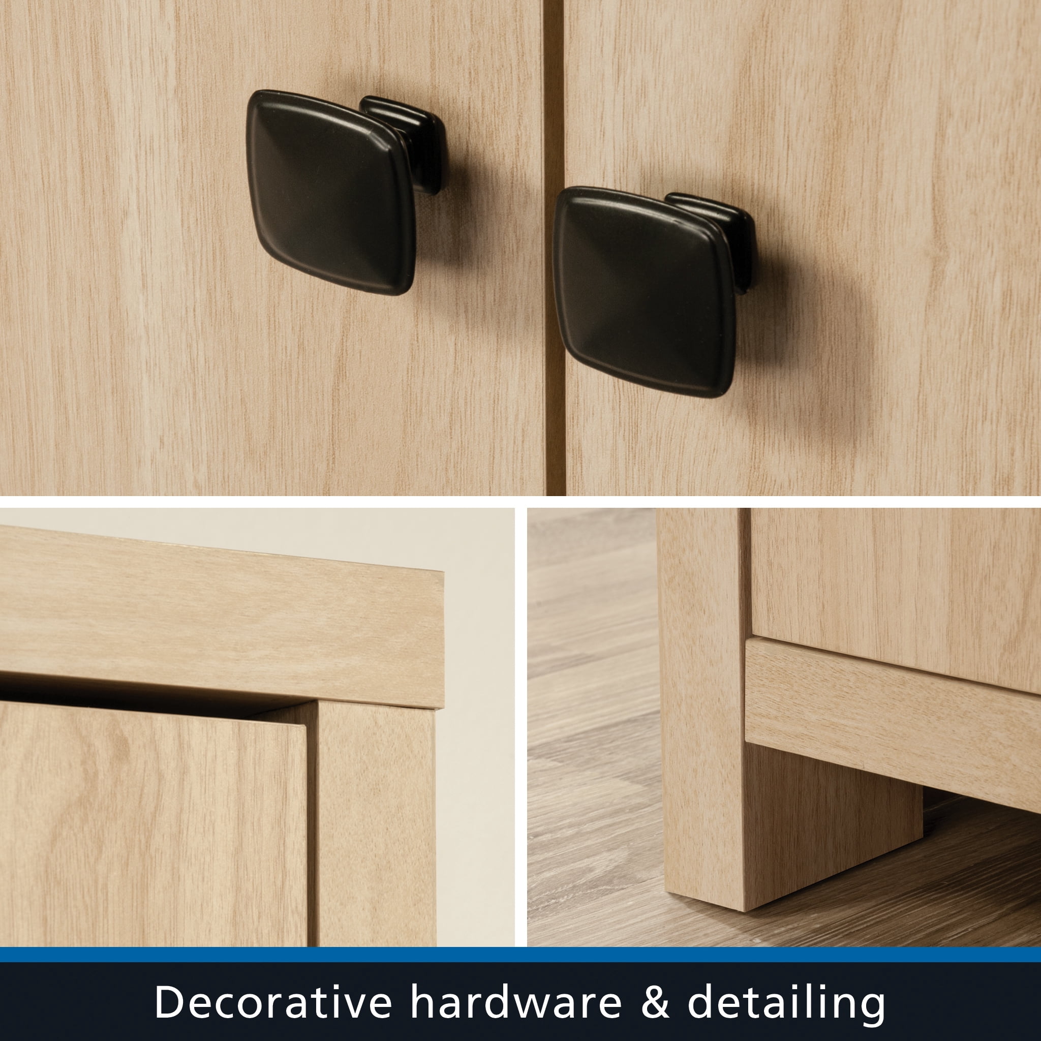 Mainstays Westley 2 Door Pantry, Spring Pine Finish