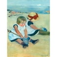 thumbnail image 3 of Cassatt, Mary 19x24 Black Modern Framed Museum Art Print Titled - Children Playing on the Beach, 3 of 5