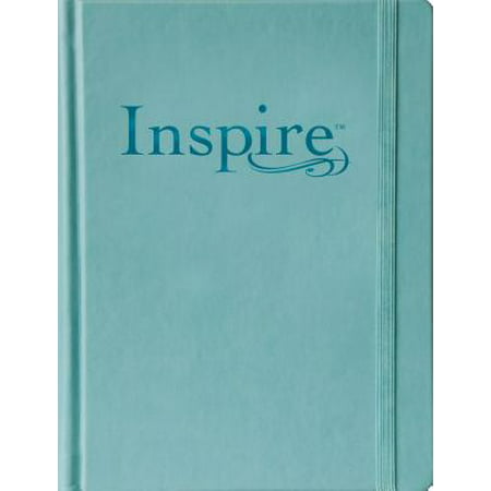 Inspire Bible Large Print NLT (Hardcover LeatherLike, Tranquil Blue) : The Bible for Coloring & Creative (Best Bible For Art Journaling)