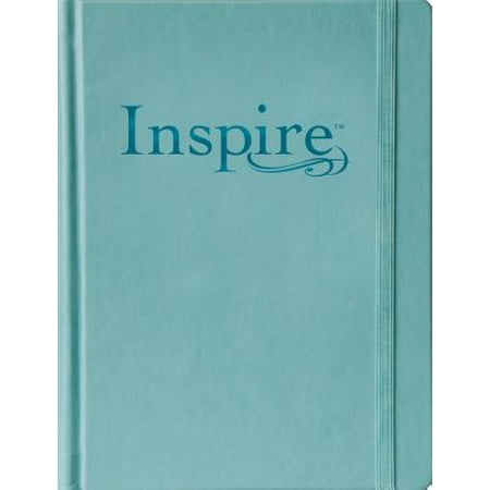 Creative Fun Journal - Inspire Bible Large Print NLT (Hardcover LeatherLike, Tranquil Blue) : The Bible for Coloring & Creative Journaling