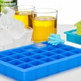 thumbnail image 5 of Ice Cube Tray, Silicone 24 Grids Square Ice Cube Cake Jelly Maker Tray Mold Home Bar DIY Gadget, 5 of 8