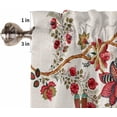 thumbnail image 5 of Easter Curtain Valances for Windows, Print Flowers Bohemian Style Rabbits Linen Texture Rod Pocket Valance Window Treatments Short Curtains for Kitchen Bathroom Living Room, 5 of 6