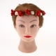 thumbnail image 2 of Novia mujer flor corona pelo banda rojo Sunnimix venda de la flor de la boda, 2 of 8