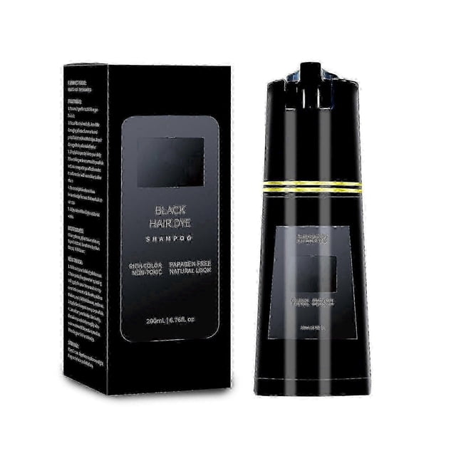 Hair Dye Shampoo, Polar Hair Care 3 in 1 Instant Hair Dye Shampoo, Natural Hair Dye Shampoo for Women Men, Hair Color Shampoo for All Hair Types 200ML