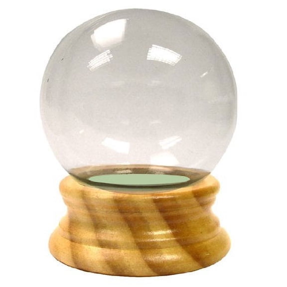 National Artcraft® 3-1/8" DIY Water Globe Kit with Maple Finish Wood Base (Pkg/4)