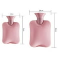 thumbnail image 6 of 1000ml/2000ml Hand Warmer Bag ,Water-filling High Temperature Resistant with Knitted Cloth Cover, Warm Belly Hands Refillable Transparent Classic PVC Hot Water Bottle, 6 of 8