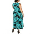 thumbnail image 2 of Alfani Plus Size Printed Tulip-Hem Maxi Dress 4X – Navy, 2 of 4