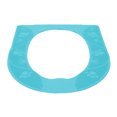 thumbnail image 2 of Funda universal para asiento de inodoro de cuatro estaciones, funda de asiento de inodoro antideslizante de silicona lavable, color azul cielo, 2 of 10