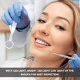 thumbnail image 2 of HLONK 2 Pieces Dental Mirror LED Light Anti-fog Teeth Inspection LED Dental Mirror, 2 of 6
