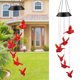 thumbnail image 2 of Campanas de viento solares, lámpara colgante LED con energía solar impermeable que cambia de color para decoración al aire libre, 2 of 5