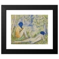 thumbnail image 2 of Otto Mueller 23x20 Black Modern Framed Museum Art Print Titled - Two Girls on the Forest Meadow (1910), 2 of 5