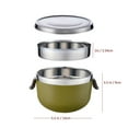 thumbnail image 3 of Tedemei 1 Liter Thermal 2 Layer Stainless Steel Thermal Lunch Box, 3 of 5