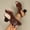 Coffee, variant on Women's Elegant Fish Mouth Chunky Heel Open Toe Wedding Ankle Boots Dressy Shoes Dress Breathable Sandal for Party High Heels Coffee 5.5(36)