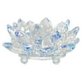 thumbnail image 2 of Crystal Glass Lotus Flower Candle Holder Candlestick Home Decor Craft Tea Light, 2 of 4