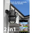 thumbnail image 2 of 2-1 Lente Doble Camara de Seguridad Exterior, 4K 8MP Cámara de Seguridad con Visión Nocturna Color 30M, Seguimiento automático, Sirena, Audio Bidireccional, IP66, poyo Alexa, 2 of 5