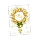 thumbnail image 3 of Adornos navideños con campanas y guirnaldas, estilo mural dorado, ideales para tiendas de decoración del hogar en centros comerciales., 3 of 9