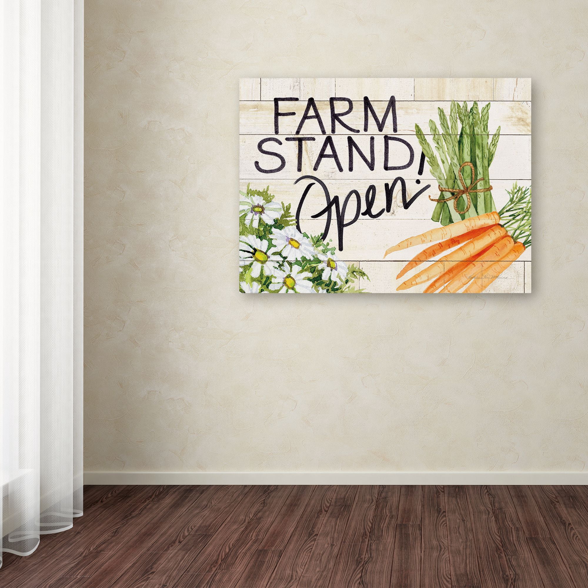 Trademark Fine Art 'Life on the Farm Sign IV' Canvas Art by Kathleen Parr McKenna