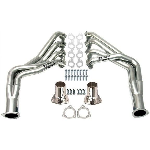 Southwest Speed Ceramic Hot Coated 65-74 Chevy Long Tube Headers For Big Block Chevy 396-502 Engines,Bel Air Impala Biscayne Camaro Nova