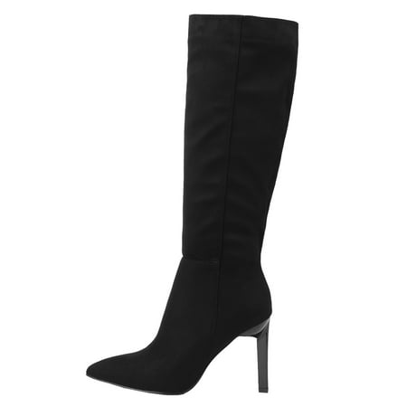 

Quealent Adult Women Shoes Womens Lace Up Boots Mid Calf Ladies Shoes Stiletto Mid Cut Knee High Boots Internal Mid Calf Snow Boots for Women Black 6.5