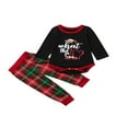 thumbnail image 2 of Tenue d'Intérieur Imprimé Dinosaure Col Parent-Enfant Manches Longues Costume Robe Parents et Enfants, 2 of 6