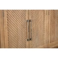 thumbnail image 5 of Taran Designs Lark 4-door Carved Solid Wood Sideboard in Beige, 5 of 6