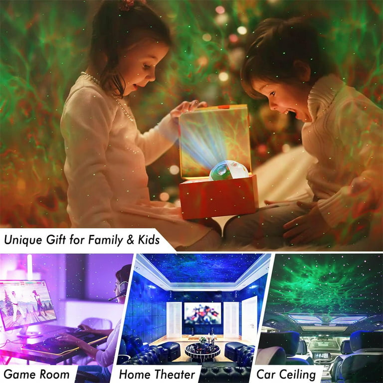Star Projector Galaxy LED Night Lights for Home Gaming Bedroom Kids Room  Decor Table Lamp with Remote Ceiling Nebula Projection