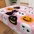 thumbnail image 4 of Duangreer Pink Halloween Rectangle Tablecloth, Party Decors Washable Table Cover with Waterproof Wrinkle Resistant, 60 x 120 Inch, 4 of 5