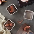 thumbnail image 5 of CHEFMADE Mini Brownie Cake Pan Set, 2.4-inch 4Pcs Non-Stick Square Muffin Pan Blondie Bakeware, Dishwasher Safe for Oven & Instant Pot Baking (Champagne Gold), 5 of 9