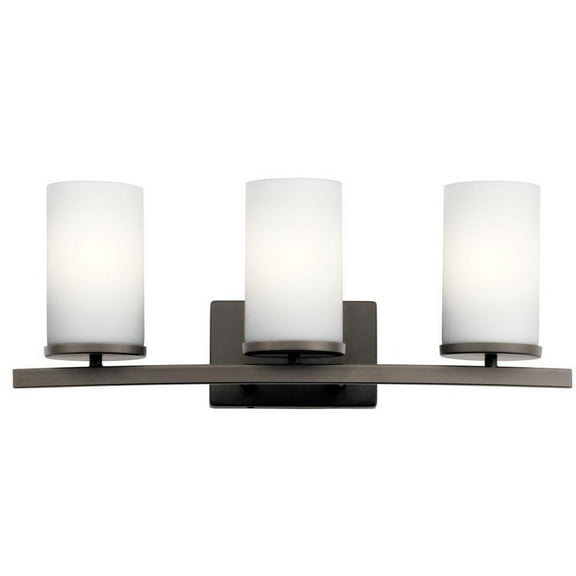 3 Light Vanity Light Approved for Damp Locations with Contemporary Inspirations 23 inches Wide-Olde Bronze Finish Bailey Street Home 147-Bel-2279305