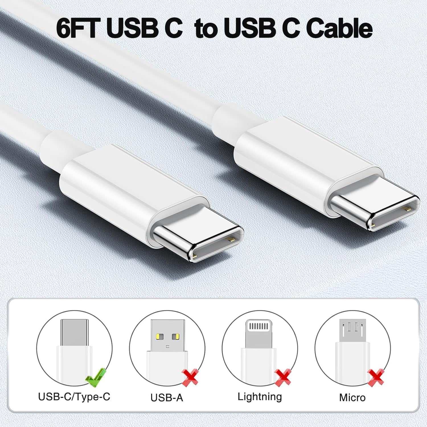 Quyaojz for iPhone 17e Charger,2Pack Dual USB C Port Fast Wall Chargers Block with 3FT USB C to C Charger Fast Charging Cable Cord Compatible With iPhone 17/17 Pro/16Pro Max/16 /16e16/15///Mini