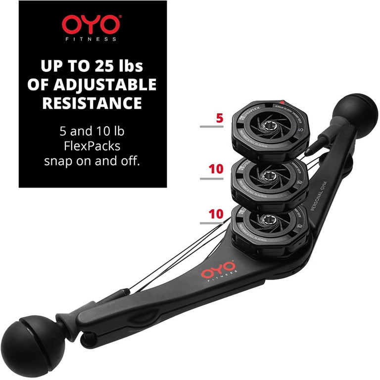 OYO Personal Gym - Full Body Portable Gym Equipment Set for Exercise at  Home, Office or Travel - SpiraFlex Strength Training Fitness Technology -  NASA