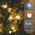 thumbnail image 2 of Baumaty Outdoor/Indoor Christmas Lights Battery Operated 50 LED Green Wire Mini String Light with 8 Modes, 16ft Waterproof Fairy Lights for Garden Xmas Tree Wedding Wreath Party Decoration, 2 of 7