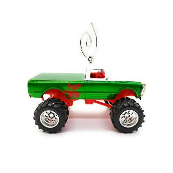 1972 Chevy Cheyenne Truck Large Custom Christmas Ornament 1:64 Diecast Green