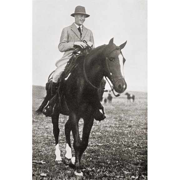 The Prince Of Wales Later King Edward Viii In Canada Riding On The Bar U Range Ranch In 1923 Edward Viii Edward Albert Christian George Andrew Patrick David Later The Duke Of Windsor 1894 Canvas Art -